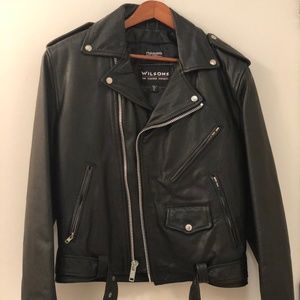 Mens Black Motocycle Jacket - Size Small